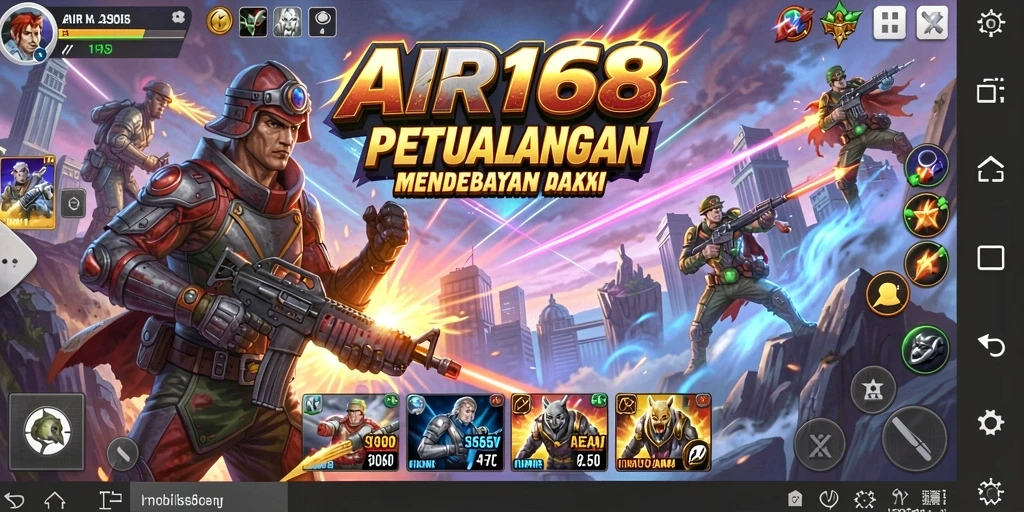 Tampilan aksi mendebarkan dari gameplay AIR168.