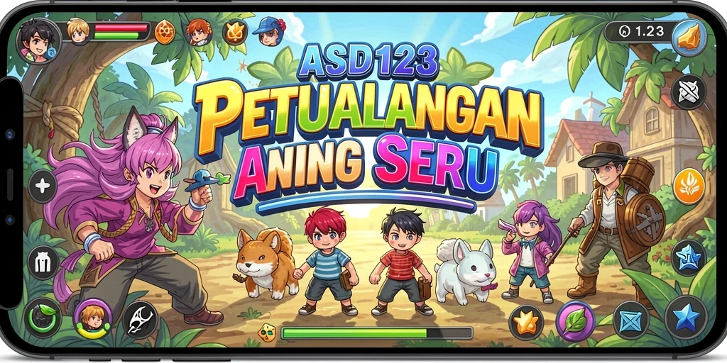 Screenshot gameplay menunjukkan karakter anime beraksi di dunia yang fantastis.