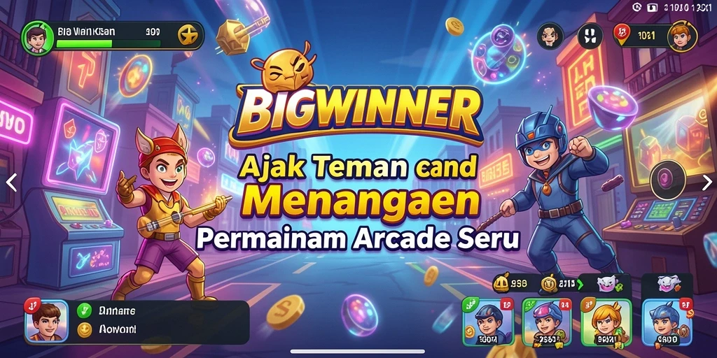 Tampilan gameplay BIGWINNER yang seru dan penuh warna.