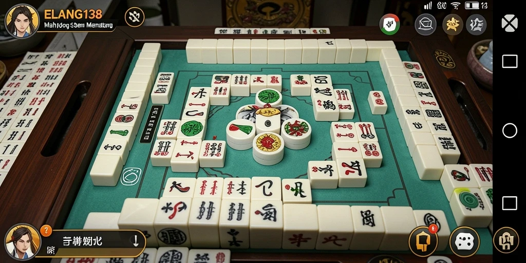 Tampilan screenshot ELANG138 menampilkan keseruan permainan Mahjong.