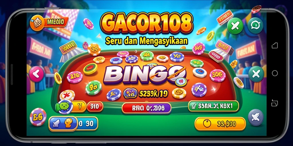 Screenshot gameplay <strong>GACOR108</strong> yang menunjukkan suasana seru permainan Bingo.