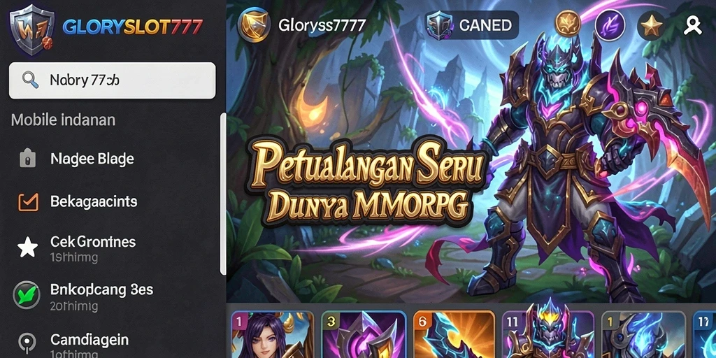 Tampilan gameplay seru di GLORYSLOT777 yang menakjubkan.