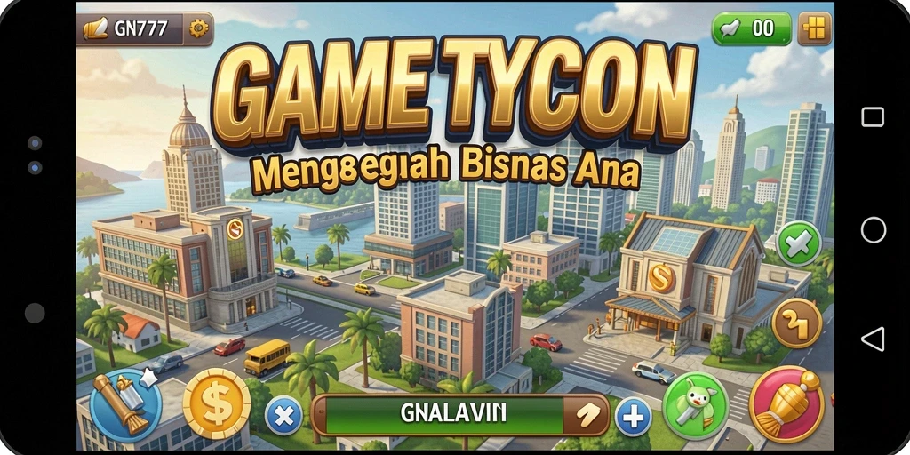 Tampilan gameplay <strong>GN777</strong> yang dinamis dan menarik di dunia Tycoon.