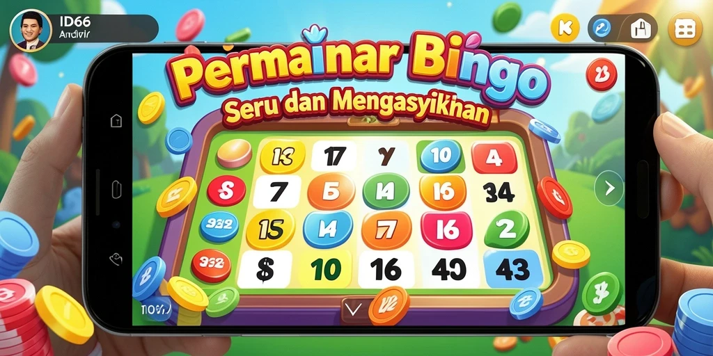 Screenshot gameplay ID66 menampilkan interaksi pemain yang seru dalam permainan Bingo.
