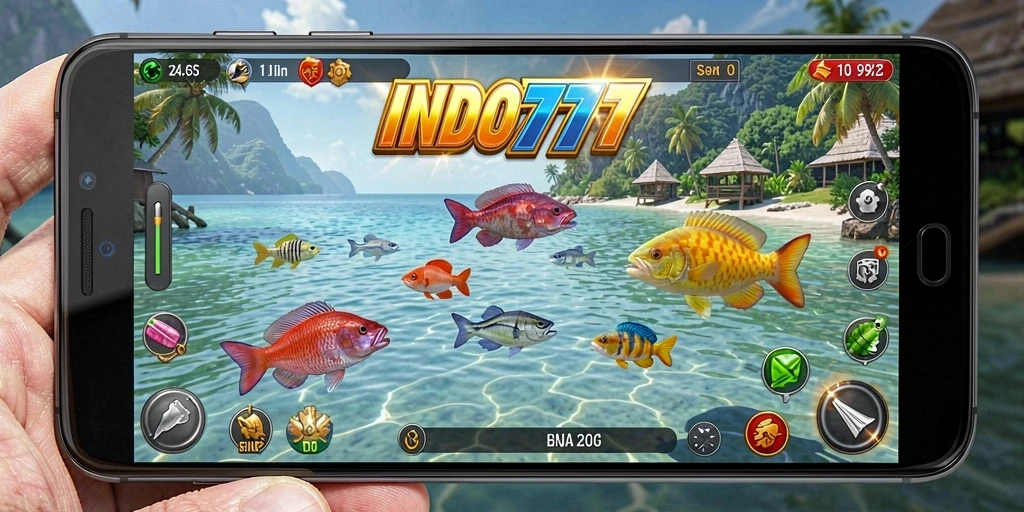 Gameplay seru Tembak Ikan di INDO777 dengan banyak pilihan ikan.