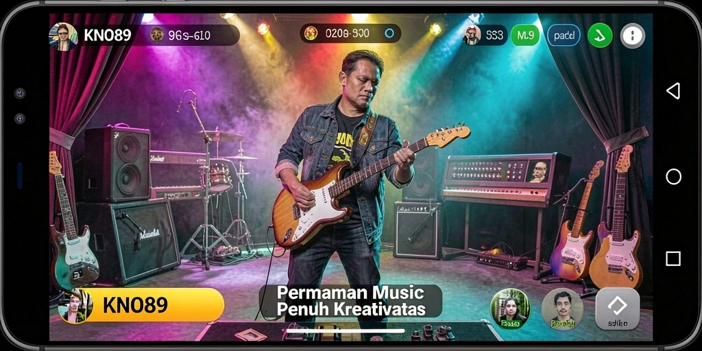 Tampilan gameplay <strong>KNO89</strong> yang penuh warna dan interaktif.