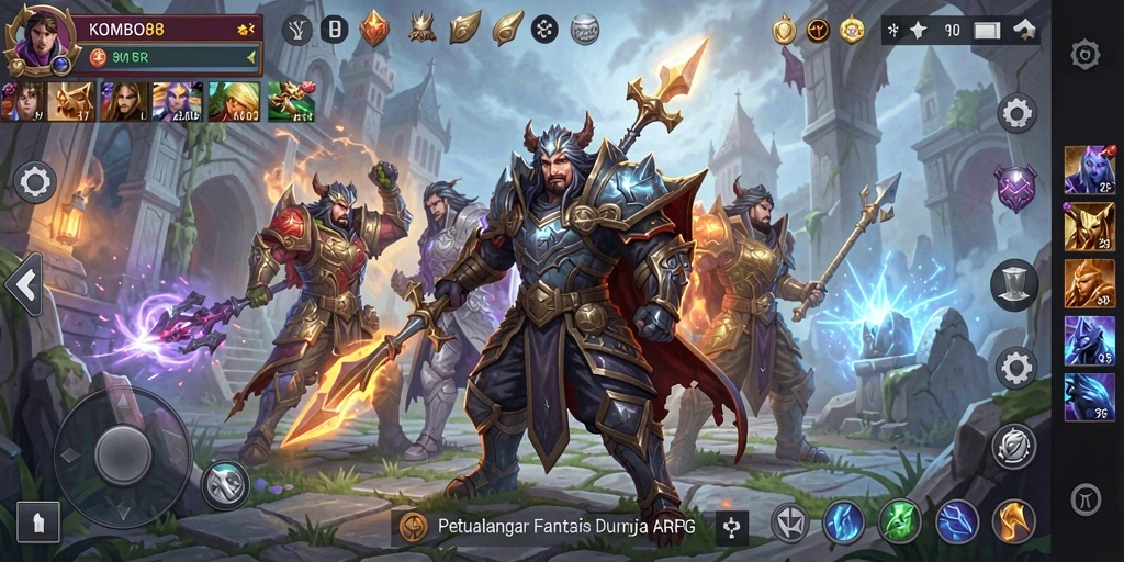 Gameplay seru di KOMBO88 dengan pertempuran yang mendebarkan.