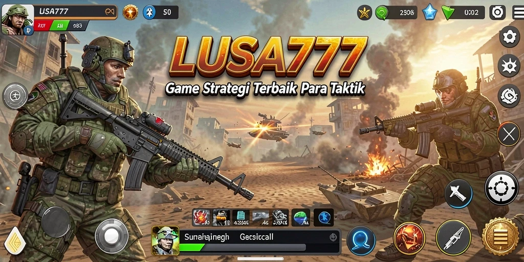Tampilan gameplay strategi menarik di LUSA777 dengan pertempuran taktis.