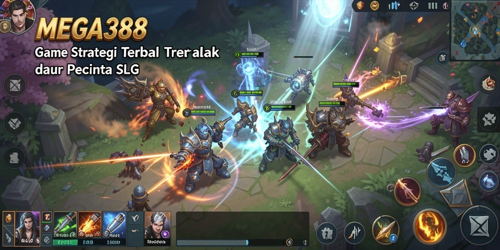 Menampilkan aksi seru dalam game SLG MEGA388.