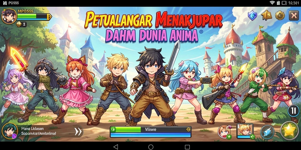 Tampilan gameplay MPO555 yang menakjubkan dalam dunia anime.