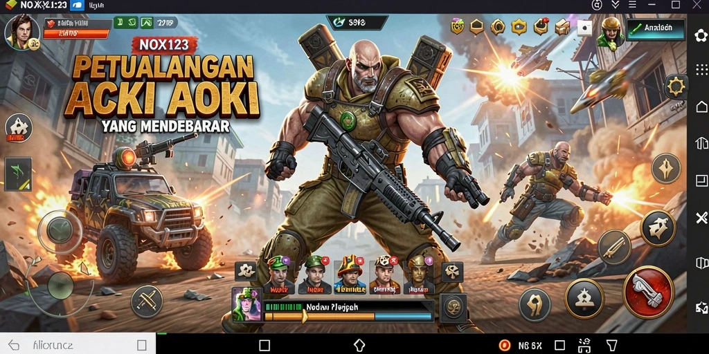 Gameplay seru NOX123 dengan aksi mendebarkan.