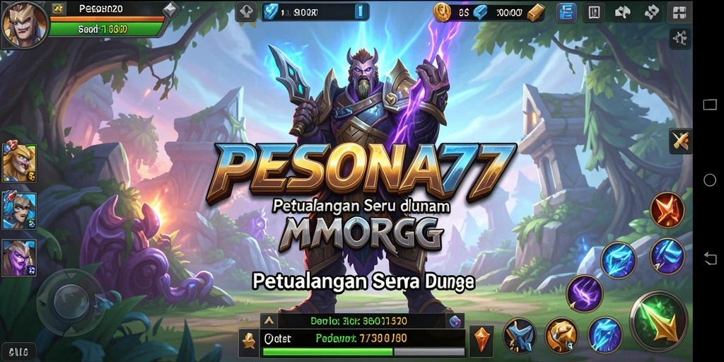 Tampilan gameplay PESONA77 dengan petualangan seru dan grafis menarik.
