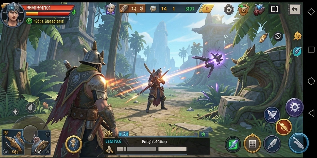 Screenshot menampilkan momen intens dari gameplay strategi di REMI101.