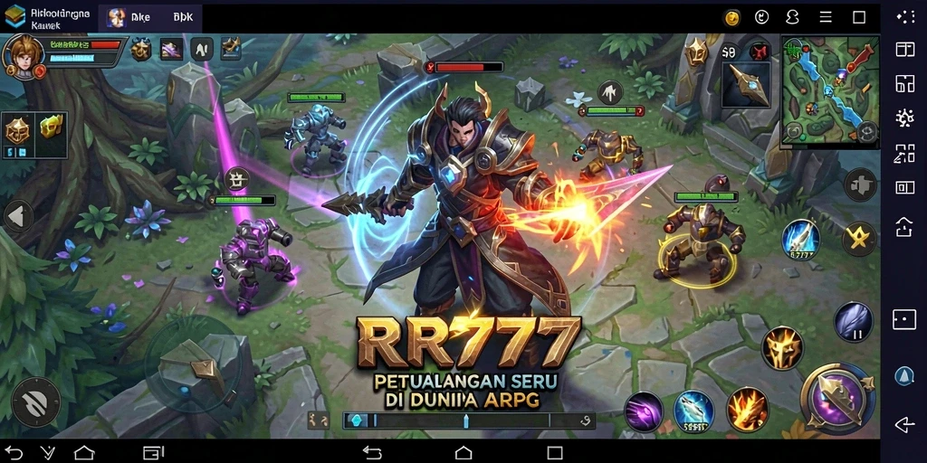 Screenshot gameplay RR777 menunjukkan aksi seru dan grafis menarik.
