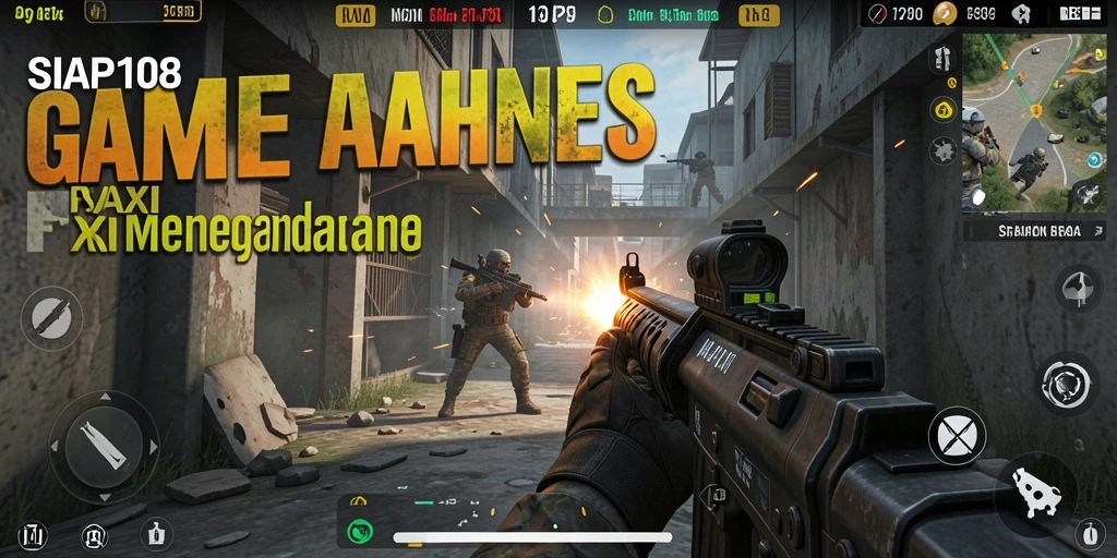 Gambaran gameplay menegangkan di SIAP108 dengan aksi tembak-tembakan.