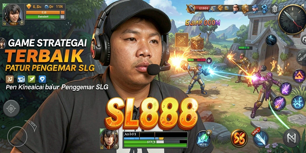 Screenshot gameplay SL888 menampilkan pertempuran strategis yang intens.