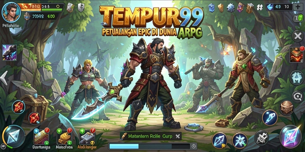 Gameplay TEMPUR99 menampilkan aksi seru di dunia ARPG yang epik.