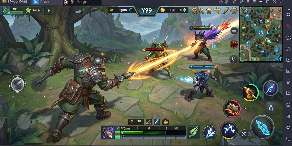Tampilan menarik gameplay strategi Y89 dengan elemen taktis.